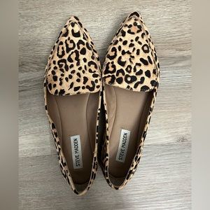 Steve Madden leopard flats